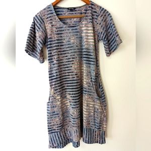 Yak & Yeti striped shirt dress with pockets